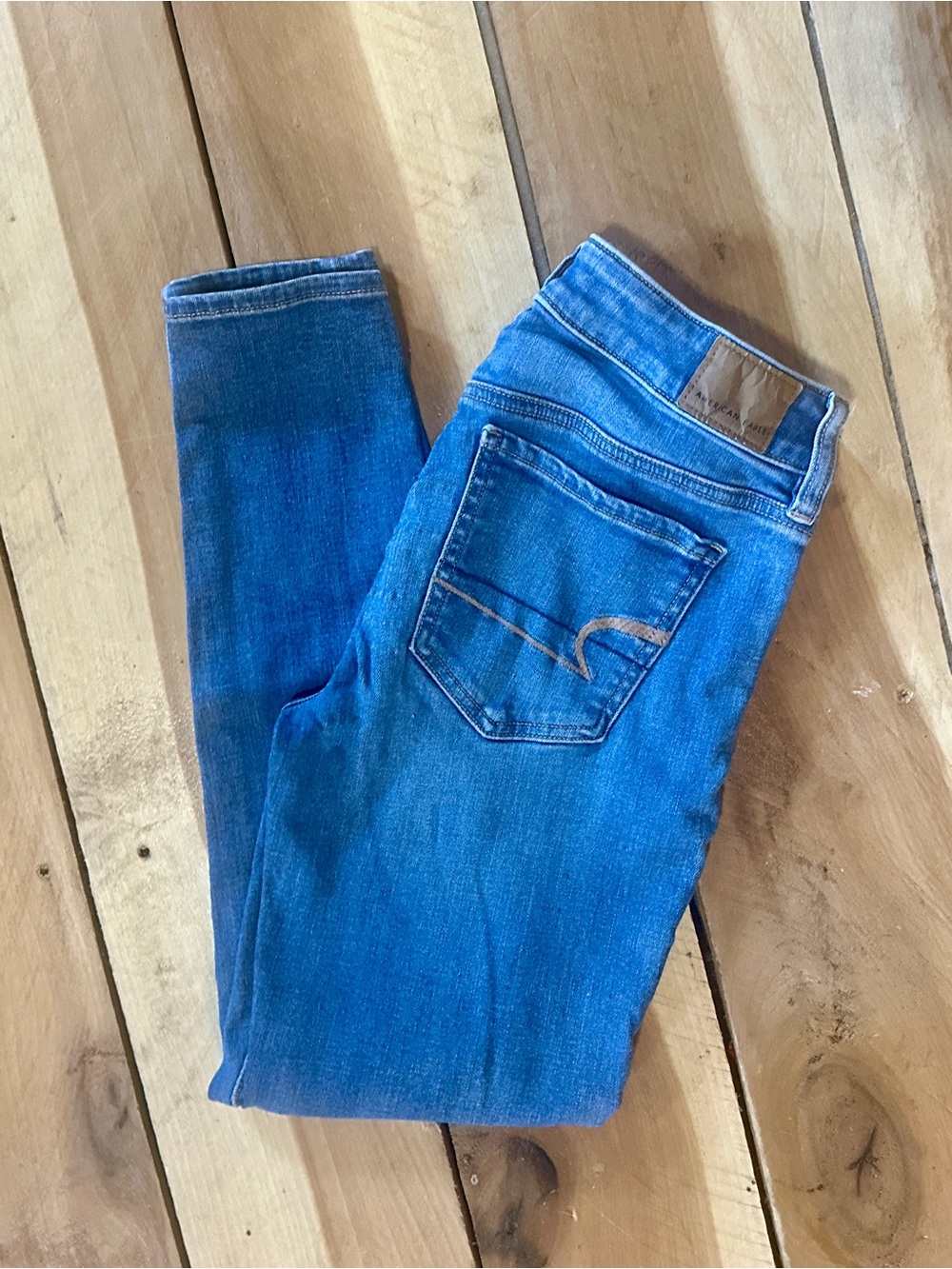 American Eagle Outfitters Medium Blue Stretch Jeggings